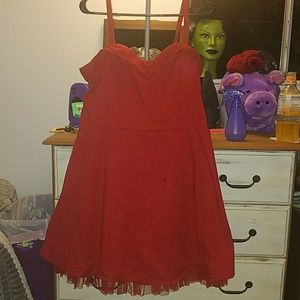 Red dress